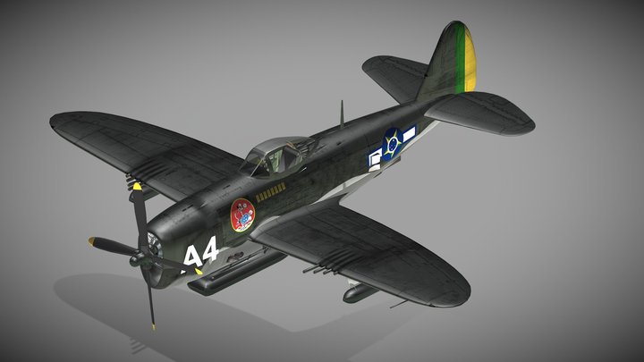 P-47 Thunderbolt FAB 3D Model