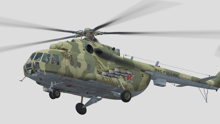 Mi-8MTV2 3D Model