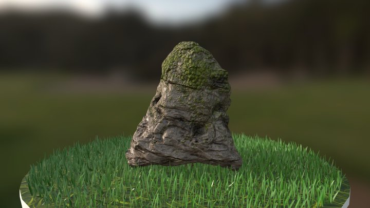 Uninteresting rock. 3D Model