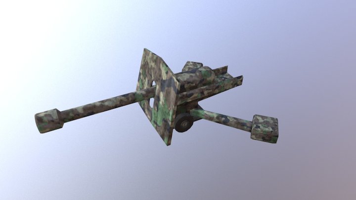 Field Gun 3D Model
