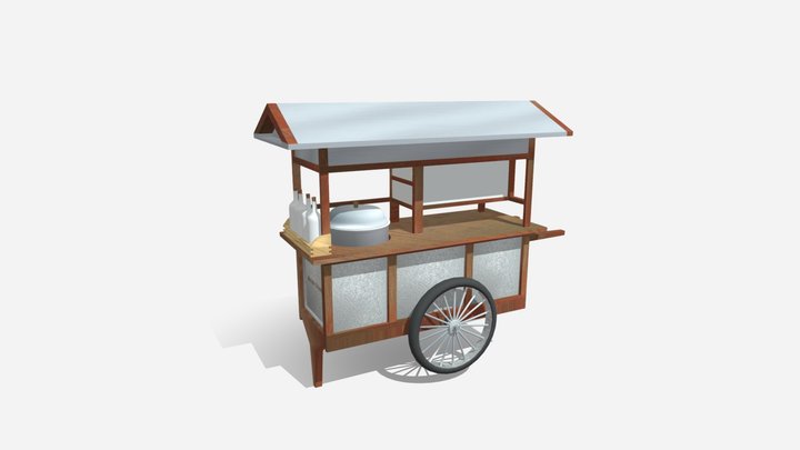 Gerobak Bakso 3D Model