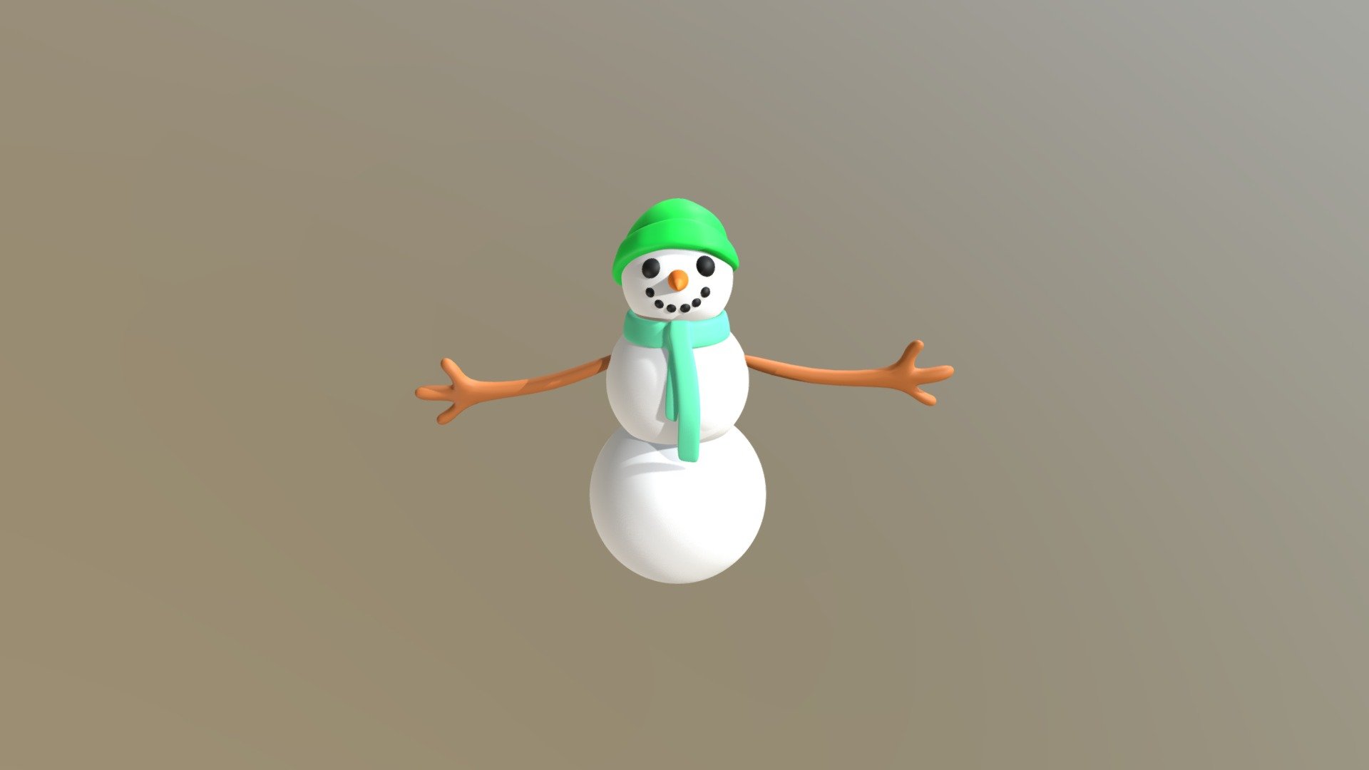 snowman - 3D model by SaltyWolf [9216065] - Sketchfab