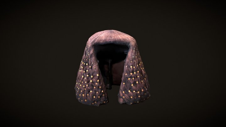 Tubular Wig Ornaments from Ancient Egypt 3D Model