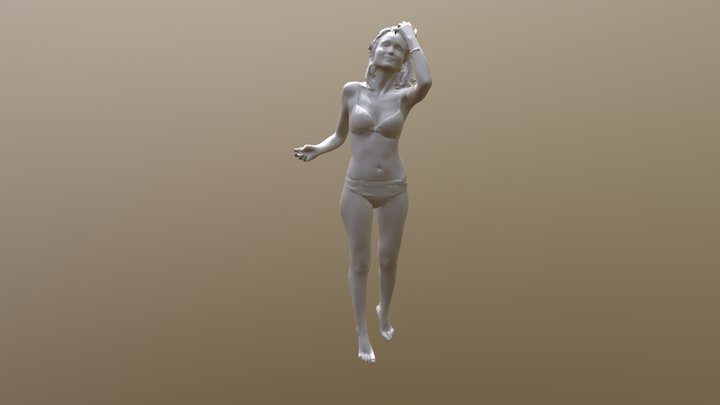 Autumn Casualwoman 02 Lowpoly 3D Model