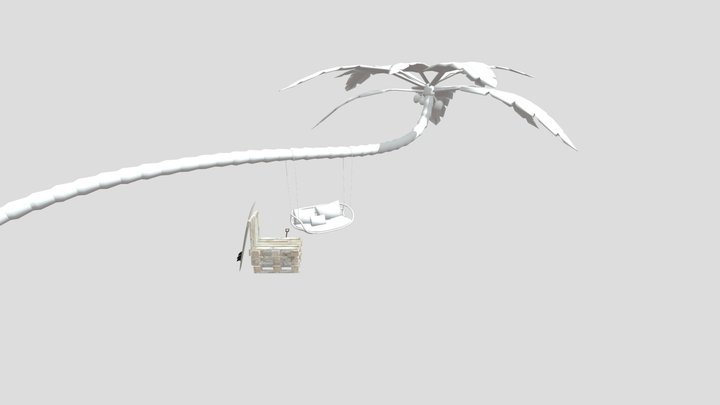 BY THE OCEAN - Model 2 More detailed props 3D Model