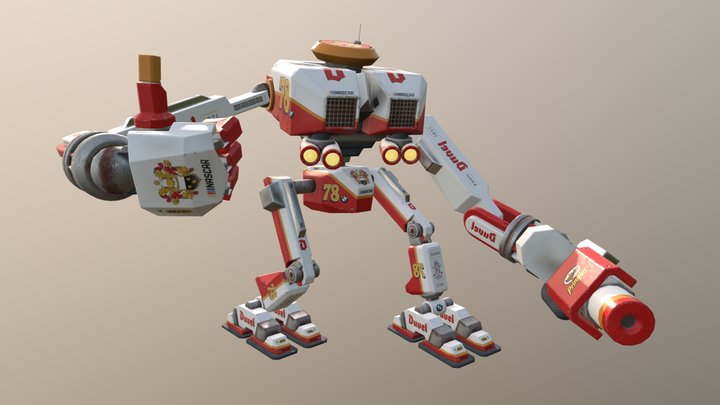 Duvel Nascar Bot 3D Model