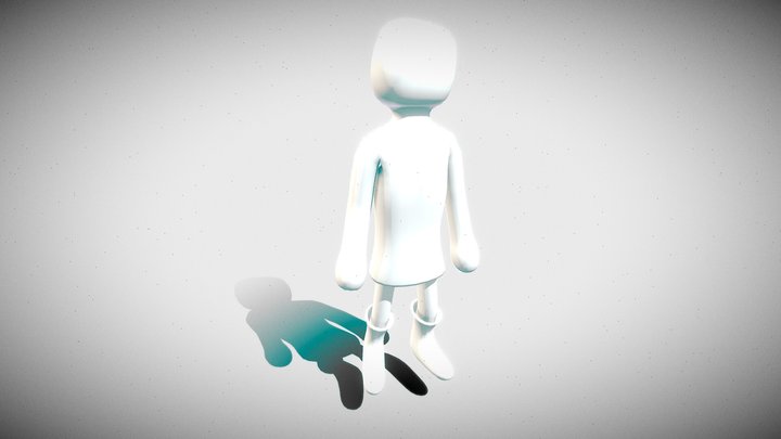 Reference Character Size - Low Poly 3D Model