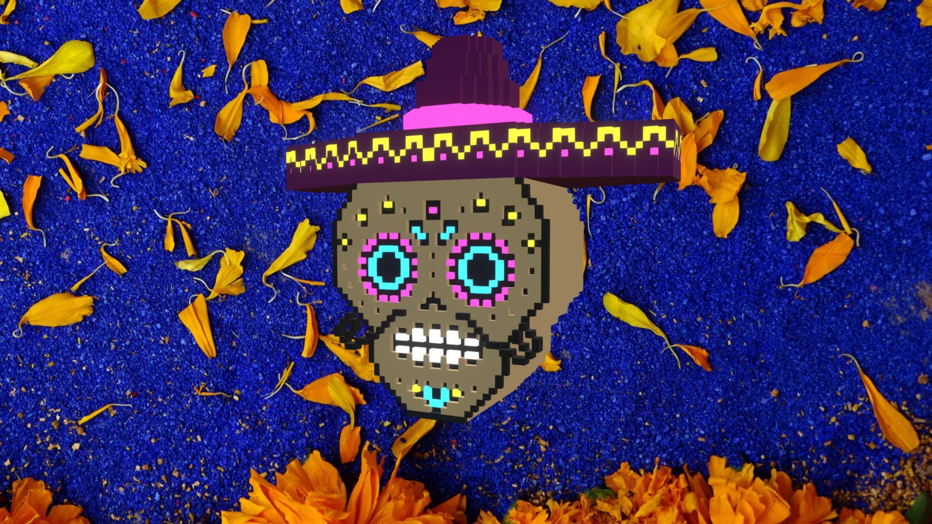 Voxel Sugar Skull