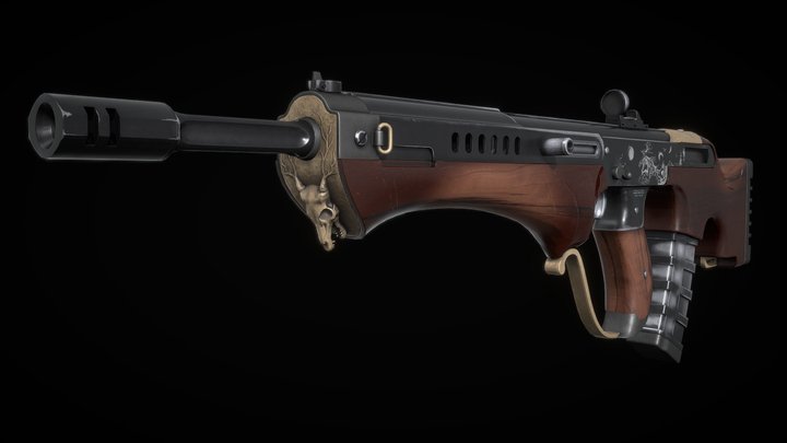 Wendigo Assault Rifle 3D Model