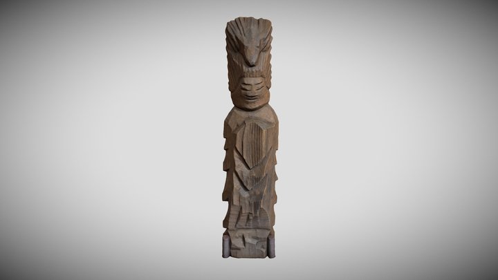 円空作仏像群狛犬（牛頭天王） 3D Model