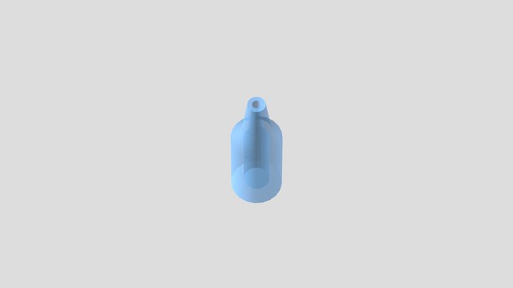 Low poly bottle 3D Model