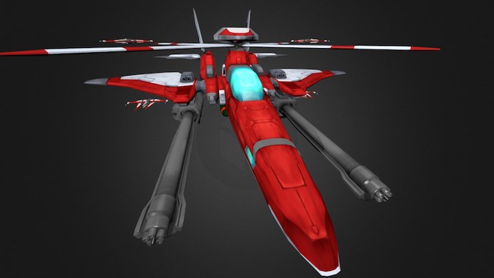 試作戦闘ヘリ 3D Model