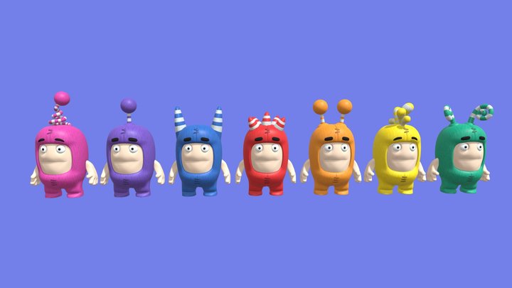 7 Oddbods Character Pack
