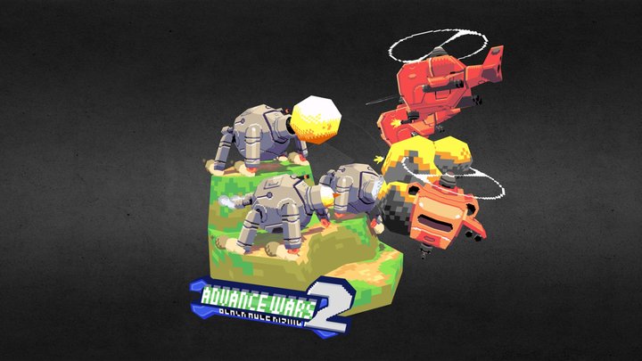 Advance Wars 2 Diorama 3D Model