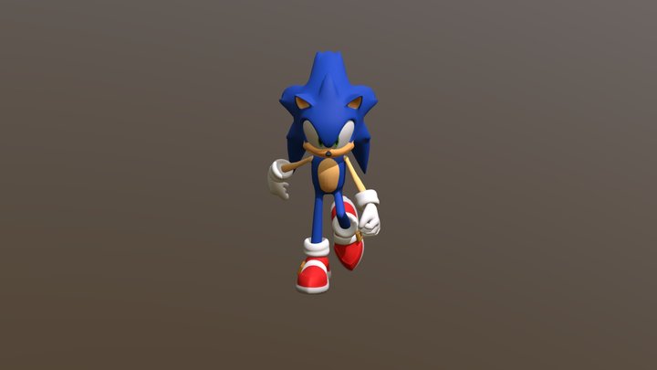 Sonic Redesign 3D Model