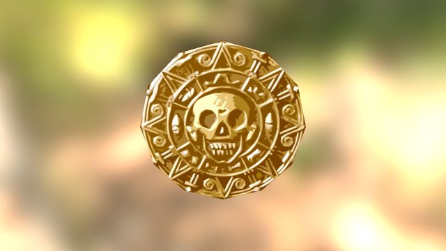 Coin Low Poly Asset 3D Model
