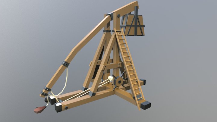 Trebuchet - Siege Equipment Assets 3D Model