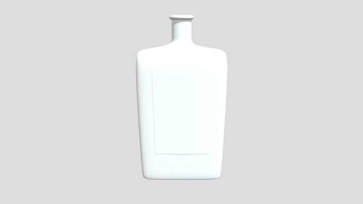 3D Print Bottle 100ml Scaled 3D Model