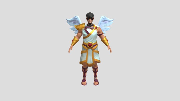 El villa angel villalobos estilo videojuego 3D Model