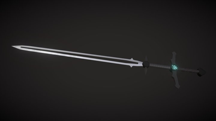 fantasy longsword 3D Model