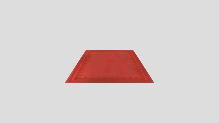 Basic Red Rug 3D Model