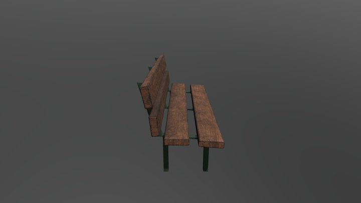 Park Bench 3D Model