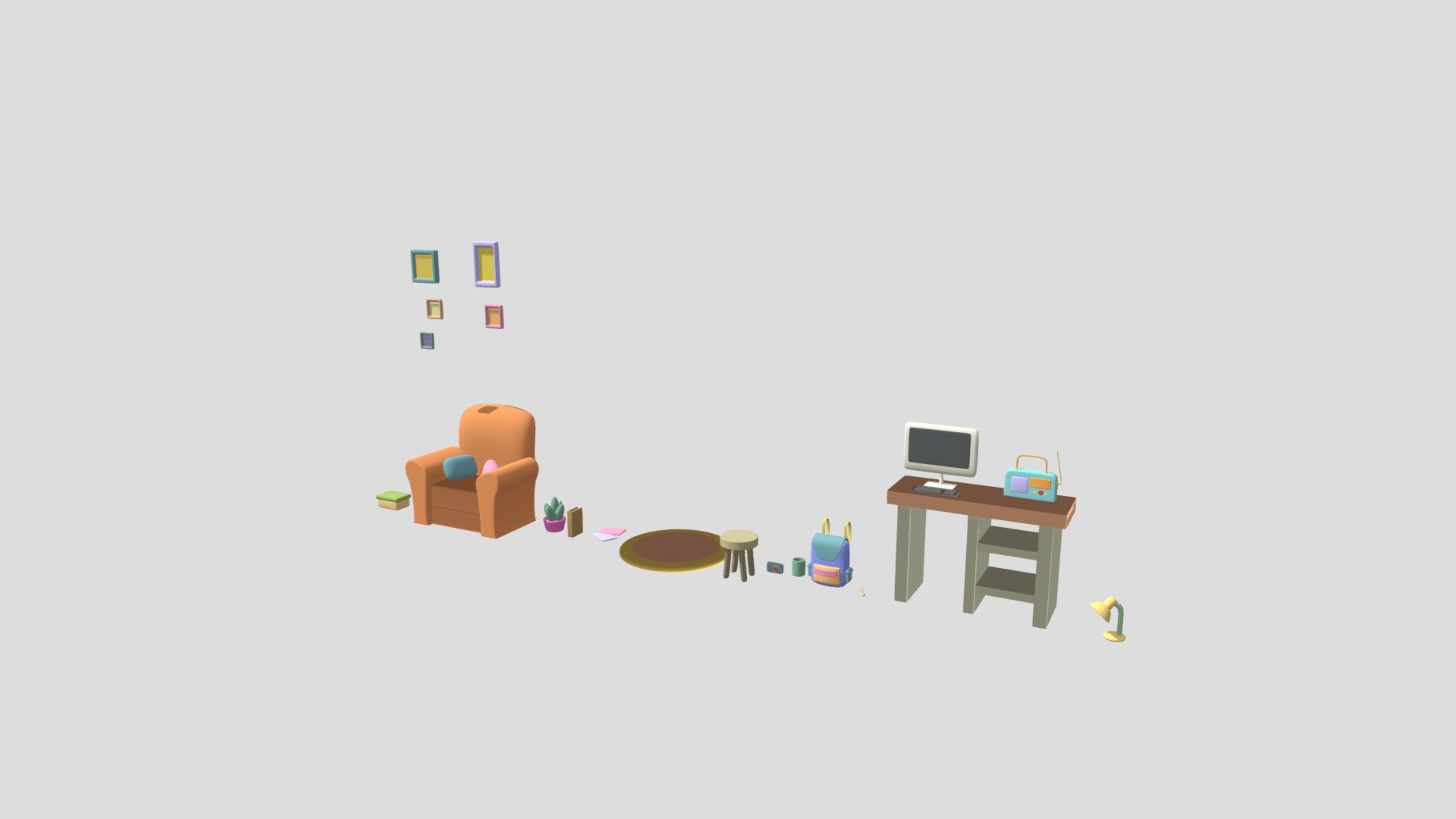 Room Stuff Download Free 3D Model By Anna 3D art3dbyanna 92266a1 