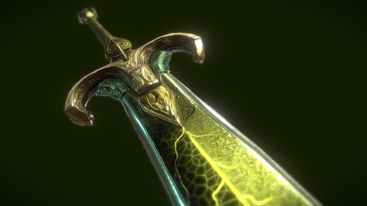 Leaf Sword 3D Model
