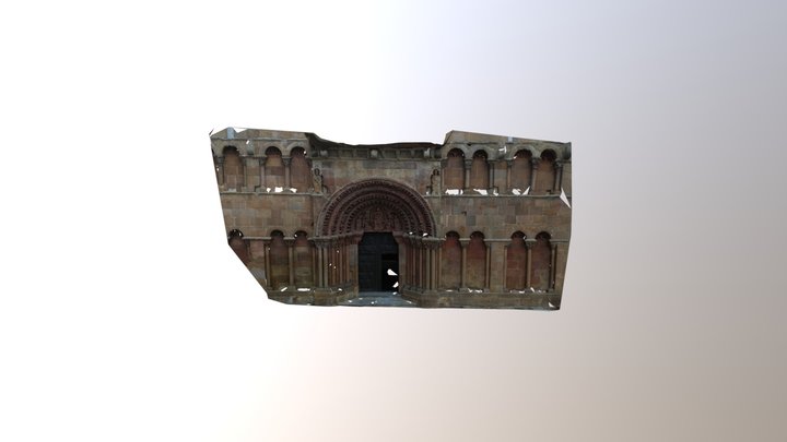 Portico de la iglesia de Santo Domingo (Soria) 3D Model