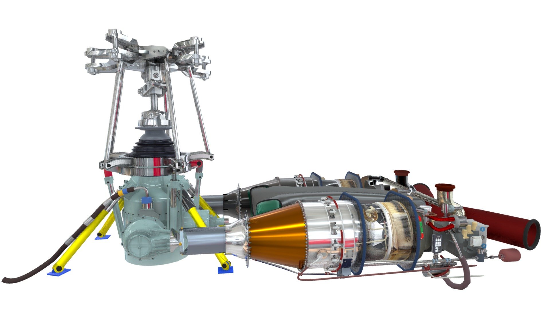 AW139 Engine and Rotor - 3D model by Interactive 3D Data ...