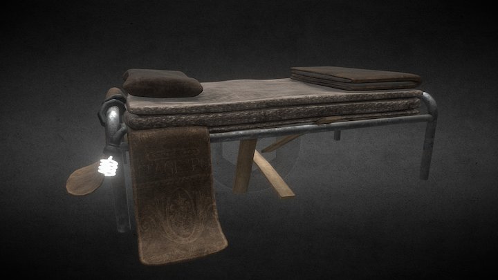 Old Bed 3D Model