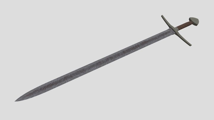 Hrunting - Low-Poly PS2/GCN-style Realism 3D Model