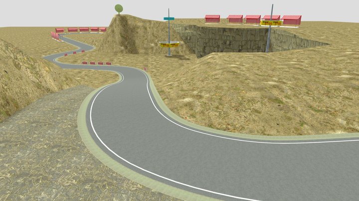 Gravel Pit - race track 3D Model