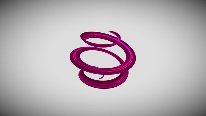 Emerging Spiral Animation 3D Model