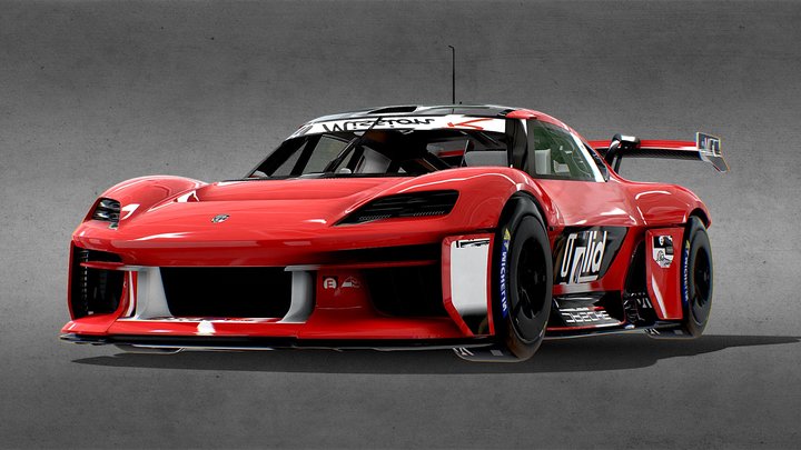 Porsche Mission R – Kostenloses 3D-Modell STL