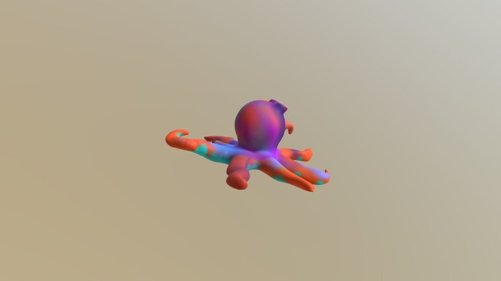 Painted Octo-vist 3D Model