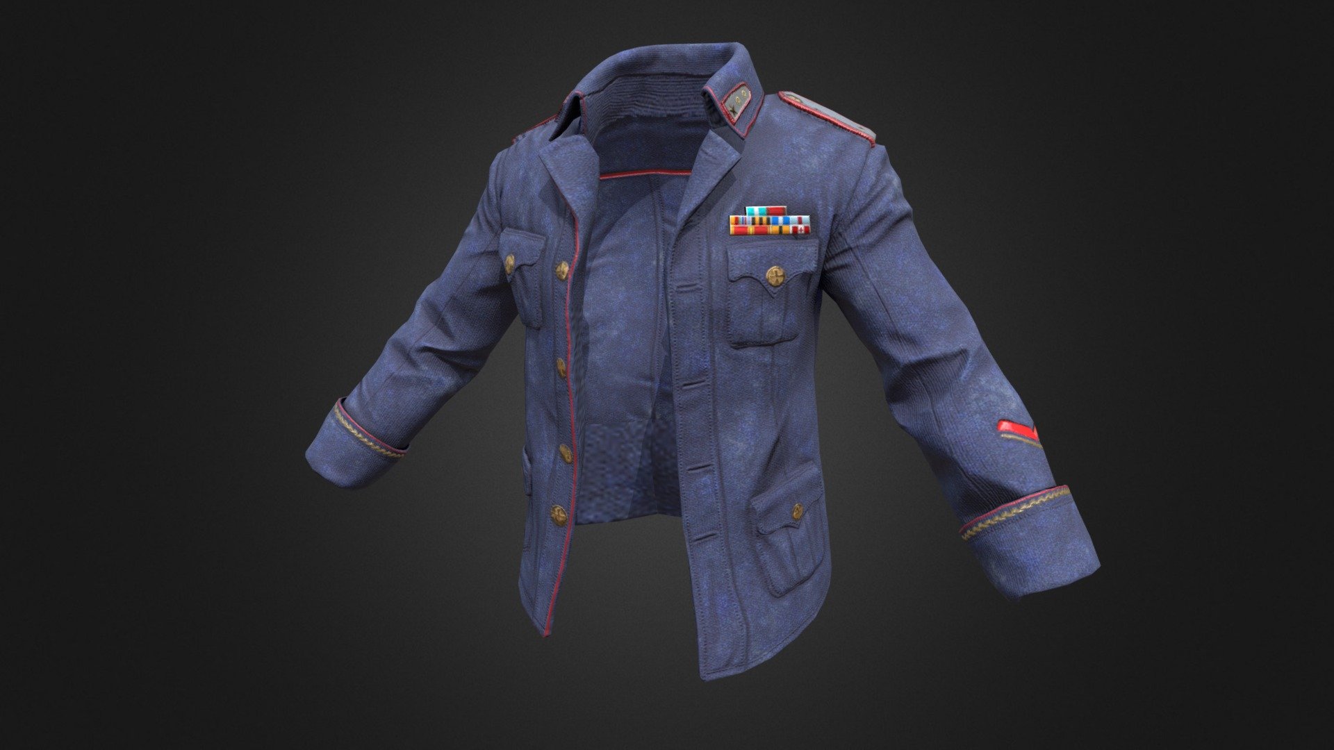 Military Jacket (Blue) PUBG 3D model by pubgitems.info (pubgitems.pro) [922cc82] Sketchfab