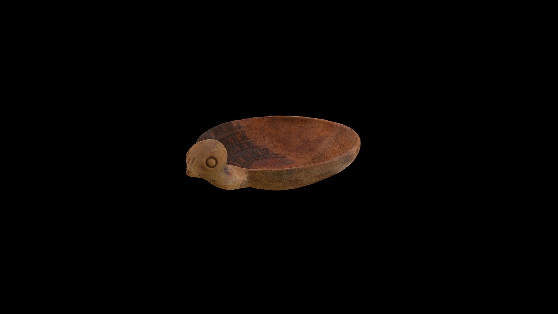 PLATO CON APLICACIÓN ORNITOMORFA