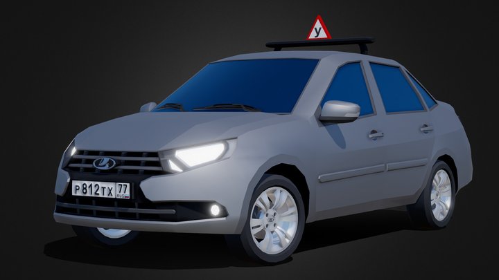 Lada Granta 3D Model