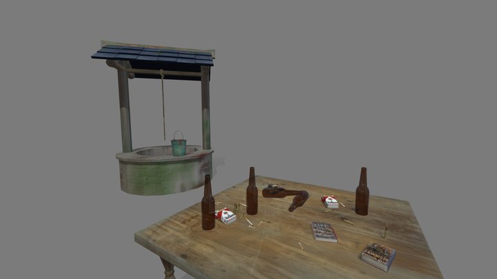 DAE 5 Finished props - forest loner 3D Model