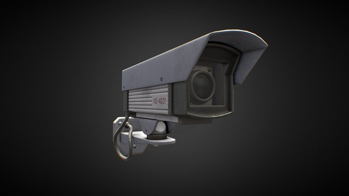 Exterior Security Camera 3D Model