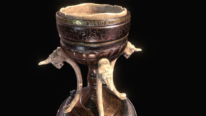 Skull Chalice 3D Model