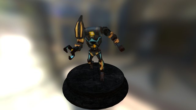 Cyborg Alien Reupload 3D Model
