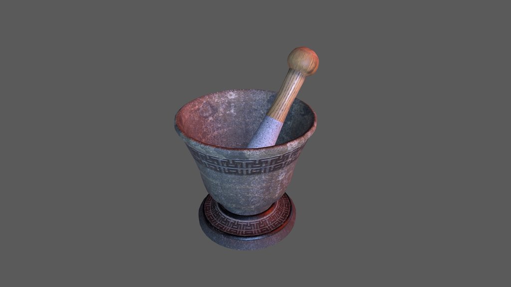 Pestle And Mortar Download Free 3D model by FlukierJupiter