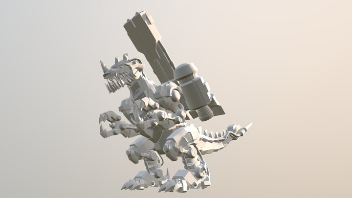RustTyrannomon 3D Model