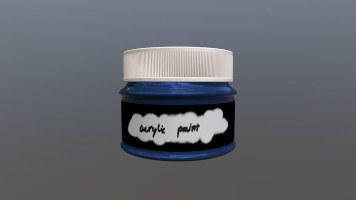 Paint Bottle 3D Model