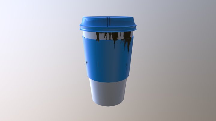 Dirty Coffee Cup 3D Model