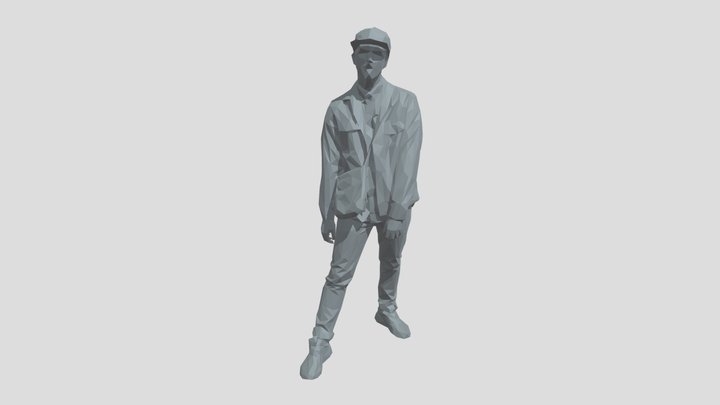 Lowpoly Male Standing – Modello 3D gratuito STL