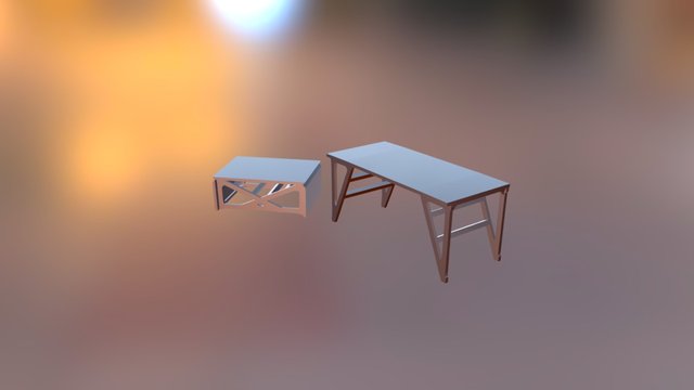 Plié, Coffee Table 3D Model