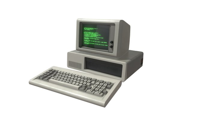 Computer Retro 3D Model